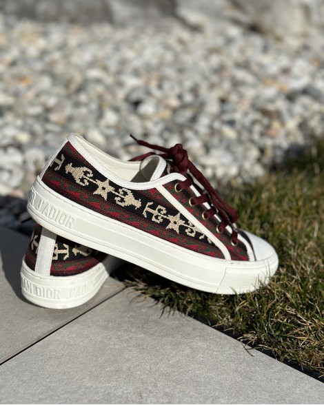 Tenisky dámské Dior WALK'N'DIOR vínové